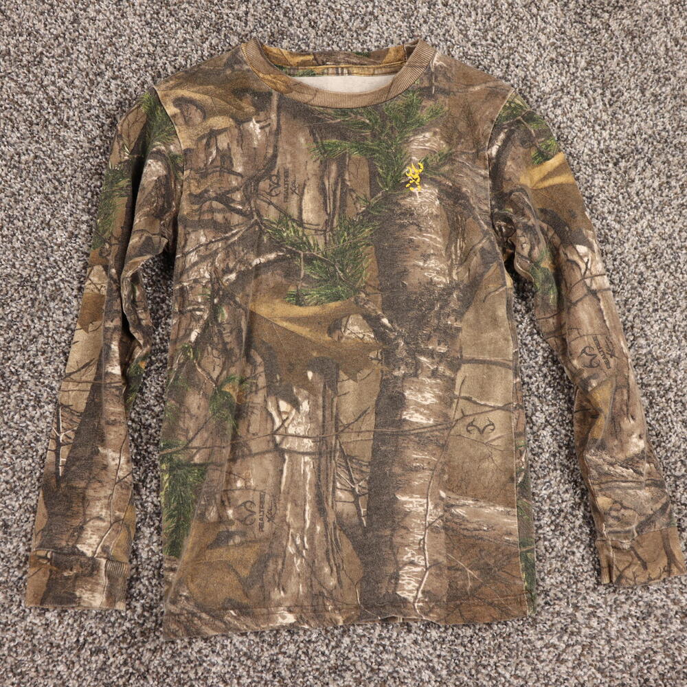 Browning Jr‎ Hunting Shirt Camouflage Youth Boys Size S
